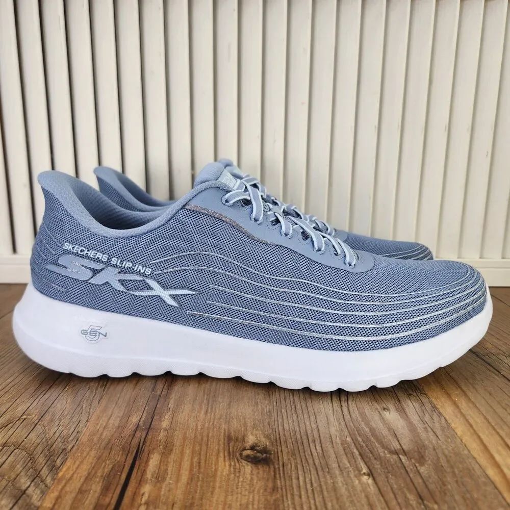 Skechers Slip-Ins Go Walk Joy Pandora Womens Sz 11 Blue Hands Free Walking Shoes